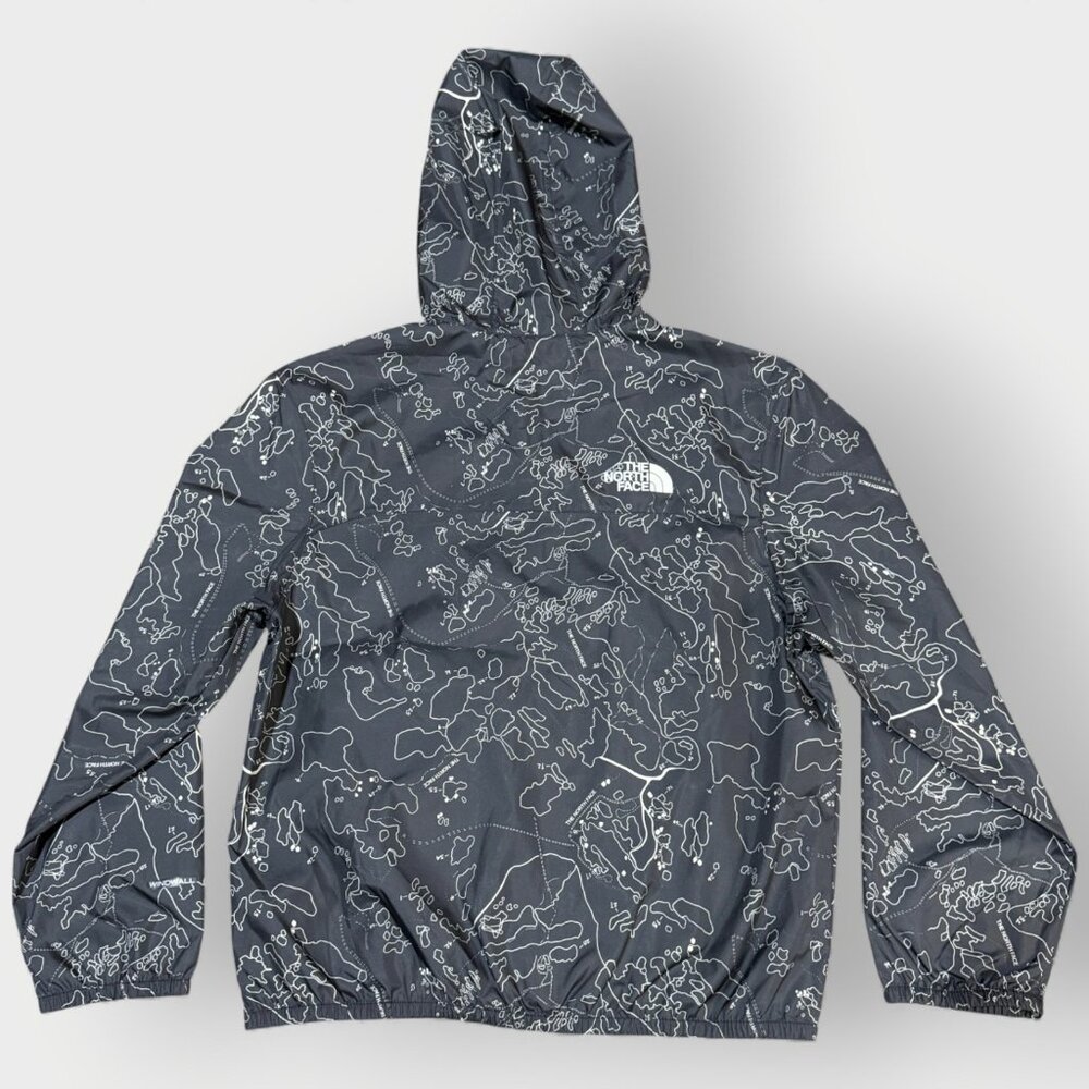 The North Face Kids Never Stop Hooded WindWall Jacket Asphalt Grey Size M (10) - Picture 8 of 14